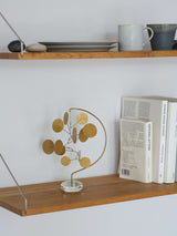 卓上吊りメタルモビール 12parts ガラス台座(丸 )TAN