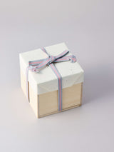 林友加 志野茶碗 B(黒グレー)木箱付き