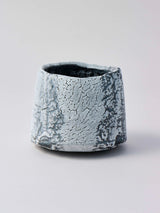 林友加 志野茶碗 b (黒グレー)箱付き