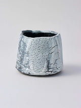 林友加 志野茶碗 b (黒グレー)箱付き