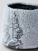 林友加 志野茶碗 b (黒グレー)箱付き