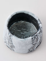 林友加 志野茶碗 b (黒グレー)箱付き