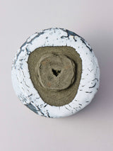 林友加 志野茶碗 b (黒グレー)箱付き