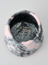 林友加 志野茶碗 a(ピンク グレー)箱付き