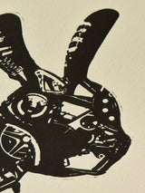 平野千明 オリジナルプリント《MOCHA(モカ) 》版画 エディション3(額装付き)