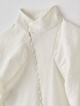 Tomi China Blouse パフスリーブブラウス