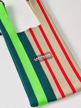 RANDOM STRIPE MARKET BAG SMALL ニットバッグ