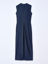 Swirl Sculpture summer gown ブラックロングドレス