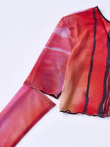 Photo Print Tule Tops フォトプリントチュールトップ