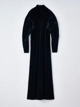 X Combinaison Xコルセット付きベロアマキシドレス