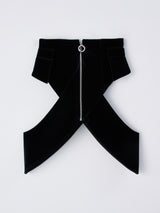 X Combinaison Xコルセット付きベロアマキシドレス