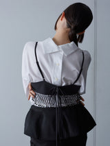 beads fringe bra Black ビーズフリンジブラトップ