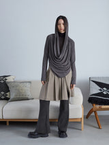 Obrecht Skirt プリーツラップスカート