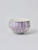 高橋朋子 茶碗《紫光彩盌 豊咲》(T10)箱付き