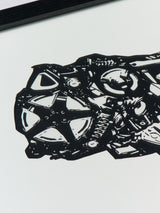 平野千明《JUNK 01 》原画(額装付き)