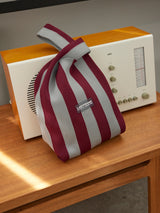 STRIPE MARKET BAG MEDIUM ニットバッグ