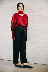 Double waist tapered pants テーパードパンツ