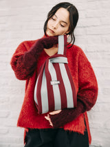 STRIPE MARKET BAG MEDIUM ニットバッグ