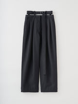 Double waist tapered pants テーパードパンツ