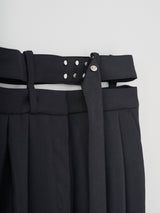 Double waist tapered pants テーパードパンツ