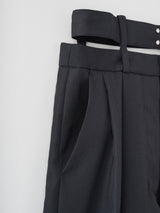 Double waist tapered pants テーパードパンツ