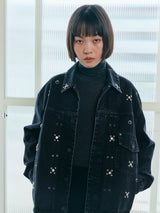 THE JEAN JACKET NIGHT SKY スタッズ デニムジャケット