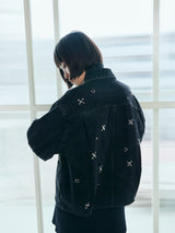 THE JEAN JACKET NIGHT SKY スタッズ デニムジャケット