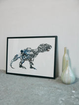 平野千明 《KONLAD TYPE : SHIBUYA》原画(額装付き)