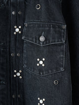 THE JEAN JACKET NIGHT SKY スタッズ デニムジャケット