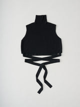 BONDAGE HIGH-NECK VEST IN WOOL ボンデージハイネックニットベスト