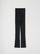 RIBBED FLARE TROUSER IN WOOL ウールリブニットフレアパンツ