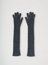 LACE GLOVES IN WOOL ウールレースニットロンググローブ