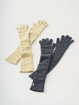 LACE GLOVES IN WOOL ウールレースニットロンググローブ