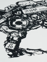 平野千明 《KONLAD TYPE : SHIBUYA》原画(額装付き)