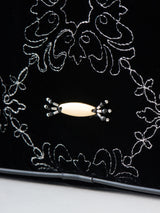 palace tiles velvet hand bag ビジューハンドバッグ