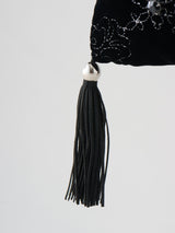 palace tiles quilted drawstring bag ビジュー巾着バッグ