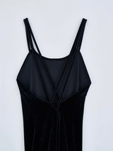 velour cami-onepiece ベロアキャミソールドレス