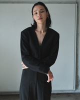 ウールクロップドジャケット