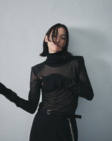 KISHIMEN SHEER KNIT TOPS