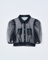 リサイクルチュールブラウス