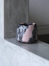 林友加 志野茶碗 a(ピンク グレー)箱付き