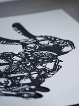 平野千明《MOCHA(モカ) 》原画(額装付き)