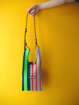 RANDOM STRIPE MARKET BAG SMALL ニットバッグ