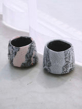 林友加 志野茶碗 a(ピンク グレー)箱付き