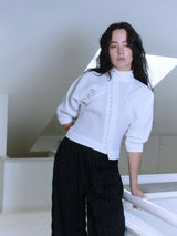 Tomi China Blouse パフスリーブブラウス