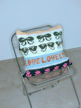 Handmade Knitting pouf ハンドメイド クッションカバー