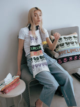 Handmade knit summeri scarf ハンドメイドサマーニットスカーフ