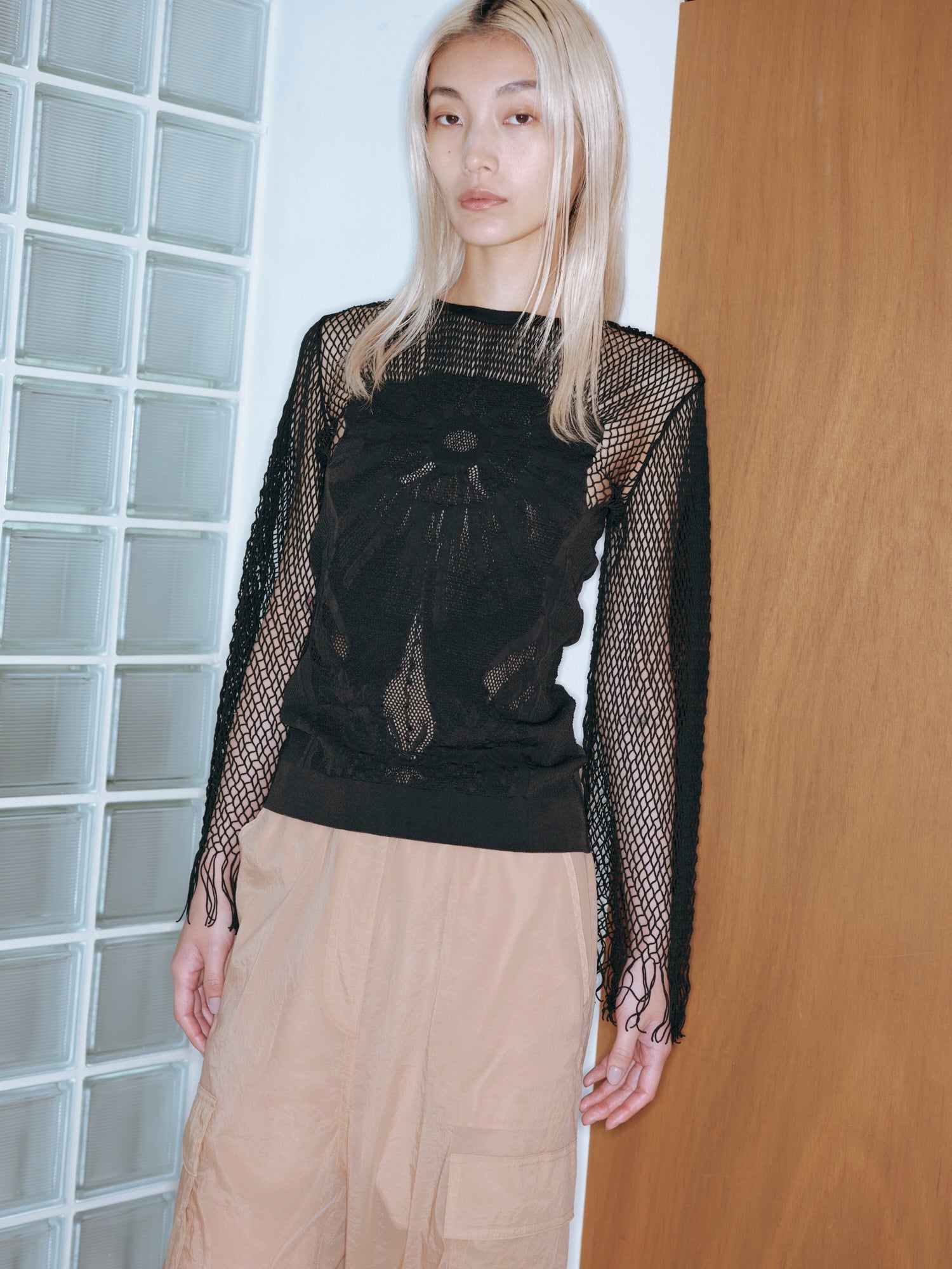 MUKASA ムカサ / The Sun Lace knit pullover mukasa（ムカサ） 