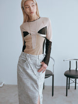 Switching Sheer Tops シアートップス