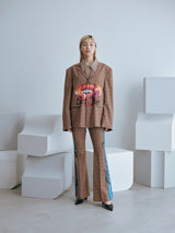 AIRBRUSHED FLARE PANTS エアブラシプリント フレアパンツ